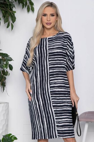 Платье Кайла НЬЮ (синее/полоска) П13711-10М