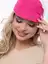 Косынка с козырьком (молочная/фуксия) КК33