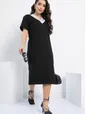 Платье Свобода движения (черное) П12999-7М