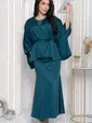 Костюм с юбкой Альсия (изумрудный) К14392-5М