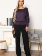 Блуза Гостья из будущего НЬЮ (сливовая) Б14922-19М