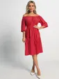 Платье с поясом Дафна (красное) П15524-8М