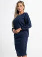 Костюм с юбкой Совершенство форм (синий) К15118-10М