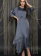 Платье вечернее Дерзкая элегантность (серое) П14471-7М