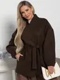 Пальто Мелания (горький шоколад) Б15185-5М