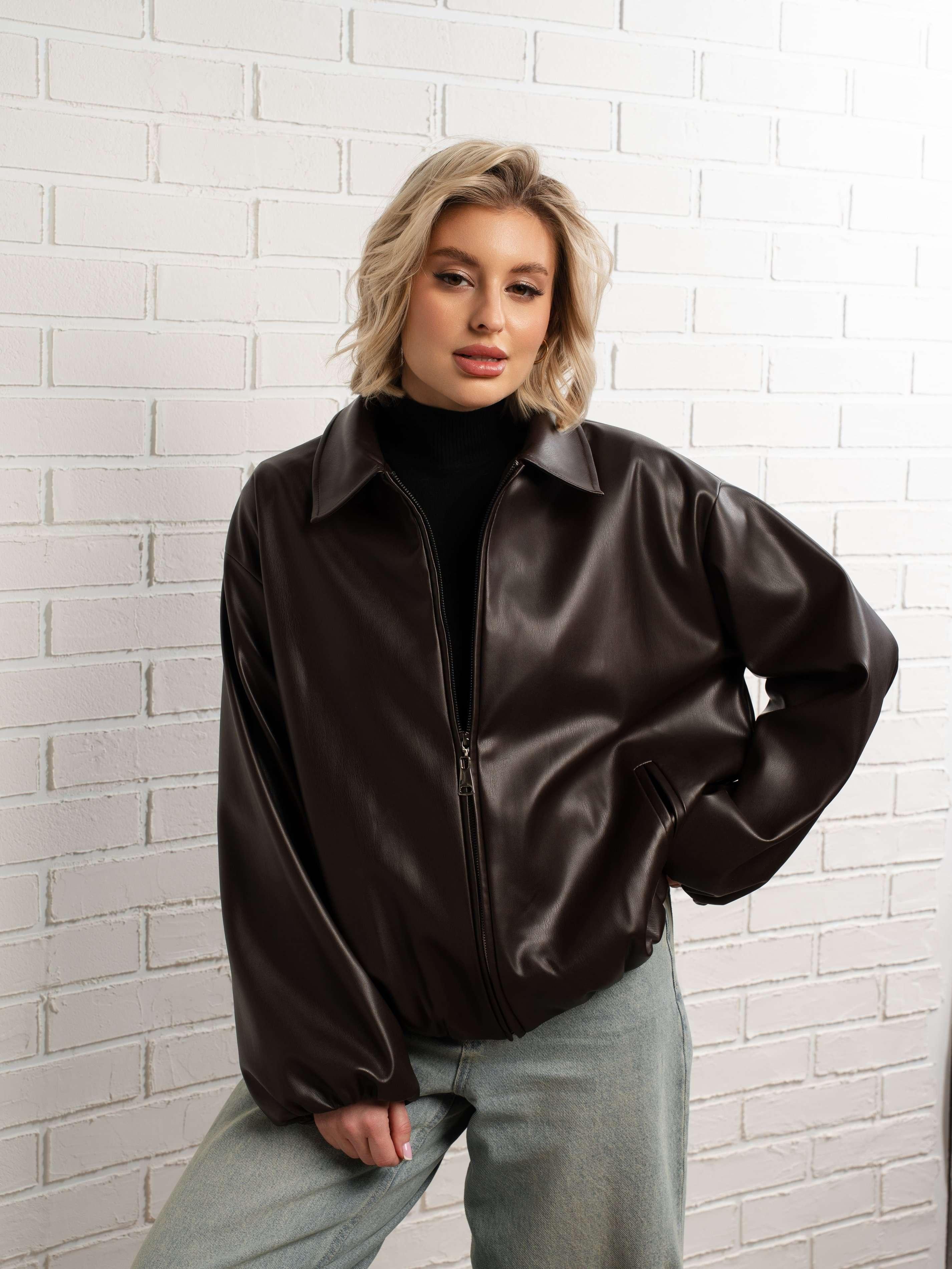 Куртка Поверь в мечту (коричневая) Б15155-7М