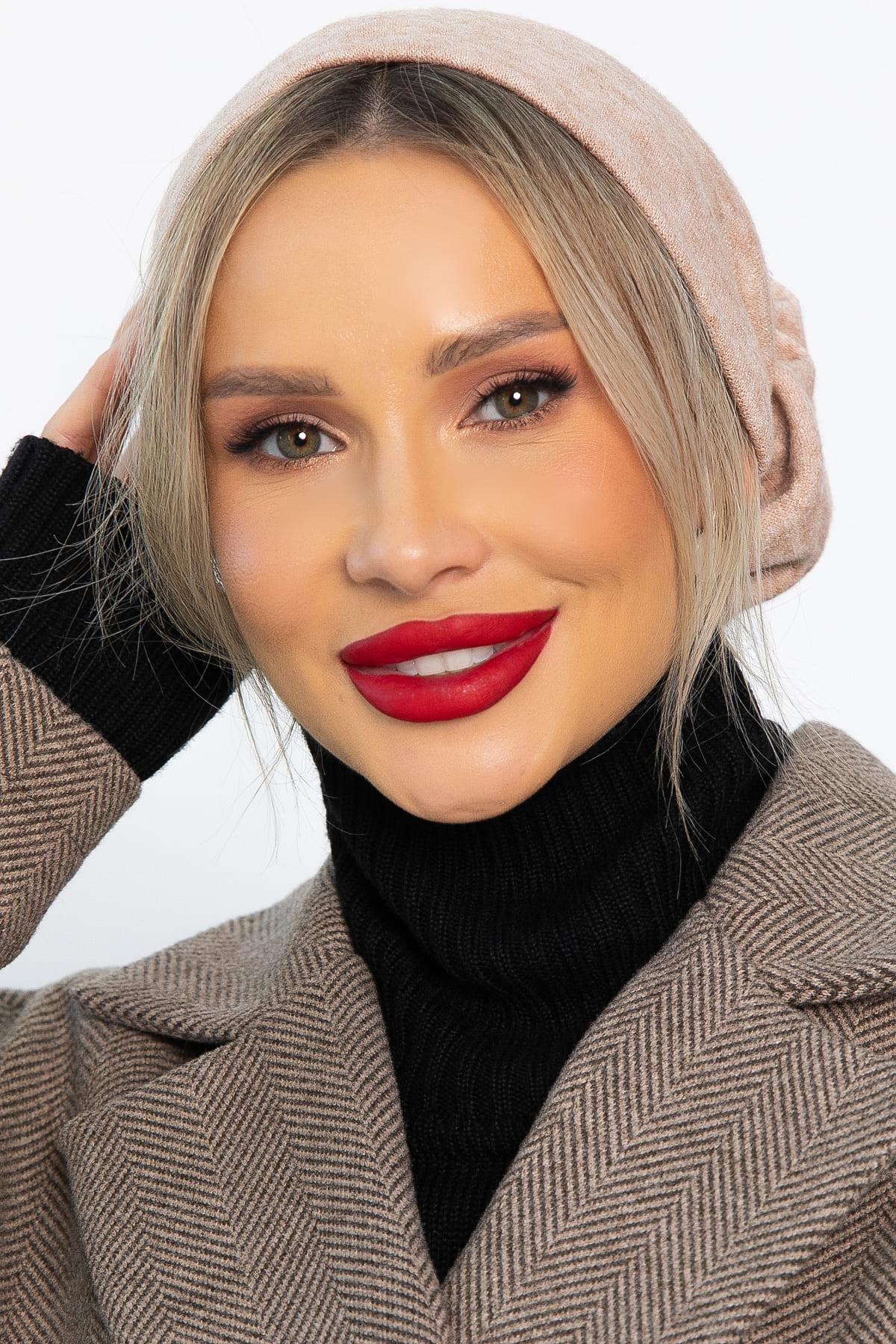 Чалма с резинкой (бежевая) ЧР6-23М