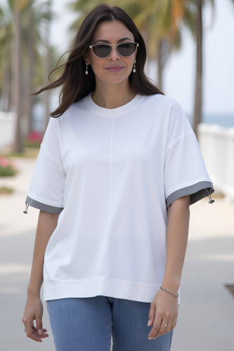 Блуза Софья (белая) Б13940-1М