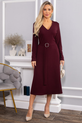 Платье трикотажное Парижанка (бордовое) П14622-10М Платье трикотажное Парижанка (бордовое) П14622-10М