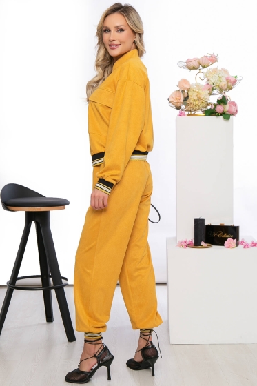 Костюм "Модное заявление" (горчица) К5534