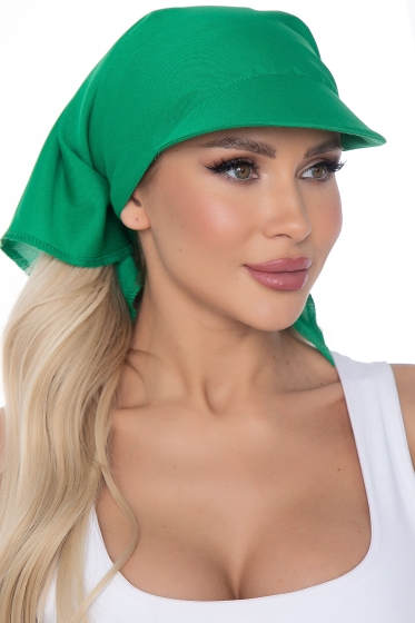 Косынка с козырьком (зеленый) КК62