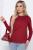 Джемпер "Чувство комфорта" (бордо) Б8676 Джемпер "Чувство комфорта" (бордо) Б8676
