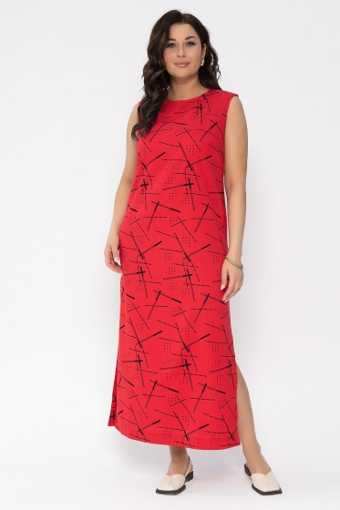 Платье Дария (красное) П13479-1М