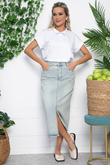 Поло Юлиана НЬЮ (белое) Б13634-10М