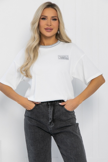 Футболка Ника (белая) Б12940-7М Футболка Ника (белая) Б12940-7М