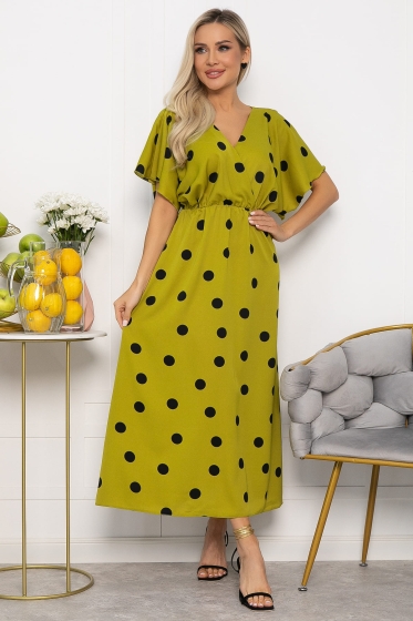 Платье Летнее настроение (зеленое яблоко) П13729-7М