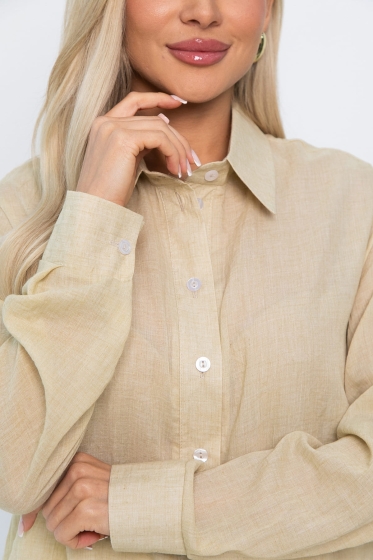 Рубашка Воздушное настроение (бежевая) Б13828-7М Рубашка Воздушное настроение (бежевая) Б13828-7М