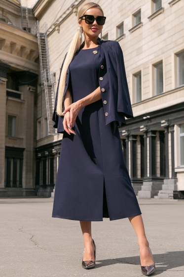 Платье "Астра" (блю) П3977