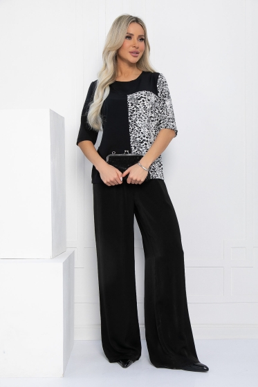 Блуза Шаг вперед (черная) Б12719-25