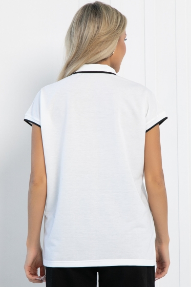 Поло Юлиана (белое/полоска) Б13073-10М
