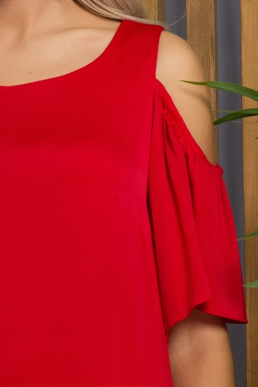 Платье Разбивая сердца (красное) П13347-7М