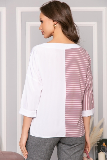 Блуза "Тайна линии" (пудра) Б5018