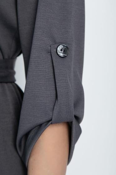 Платье Малибу (графит) П11244