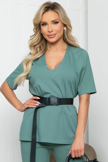 Костюм брючный "Дина" (мята) К5354