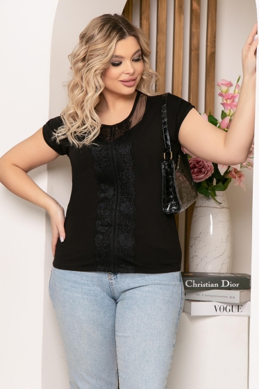 Блуза "Марисоль" (блэк) Б5269