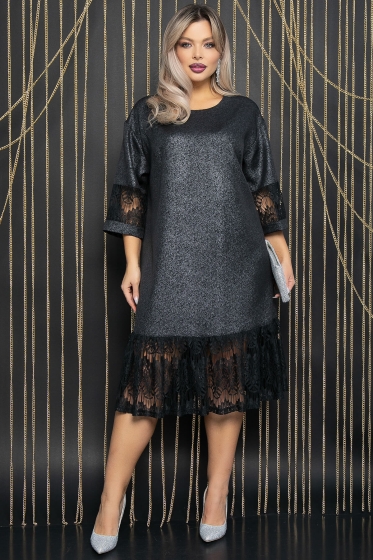 Платье Камея (черное) П12001