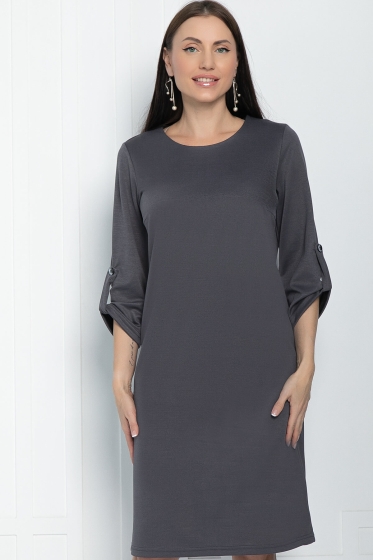 Платье Малибу (графит) П11244