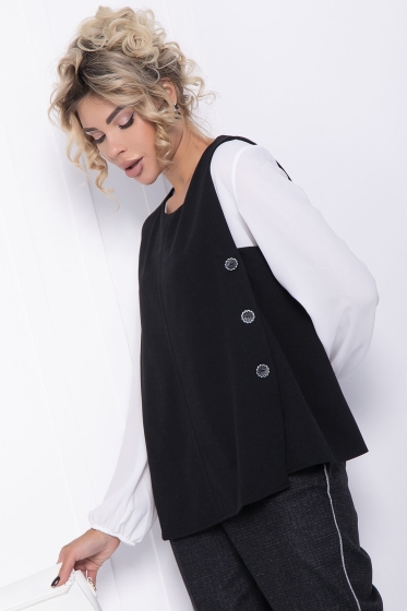 Жилет Современный стиль (черный) Б12073