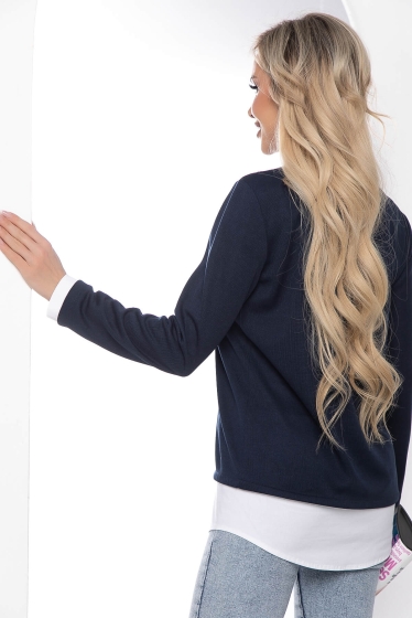 Джемпер "На высоте" (синий) Б8543