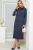 Платье "Стильный мотив" (темно-синее) П4894 Платье "Стильный мотив" (темно-синее) П4894
