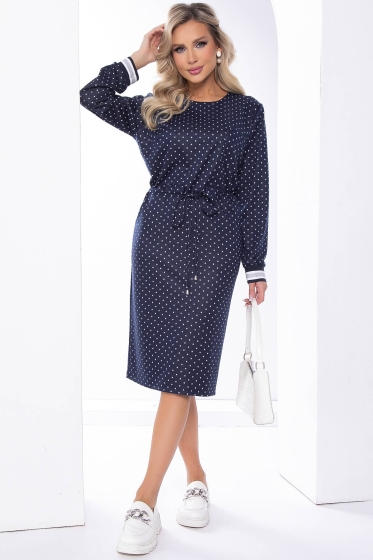 Платье "Верона" (темно-синее) П8158
