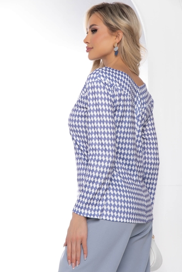 Джемпер "Адель" (блю энд вайт) Б8065