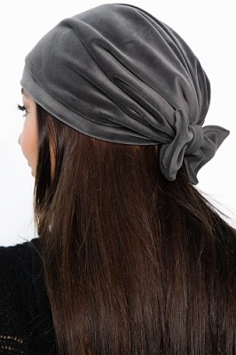 Чалма с бантом (серая) ЧБ8-23М