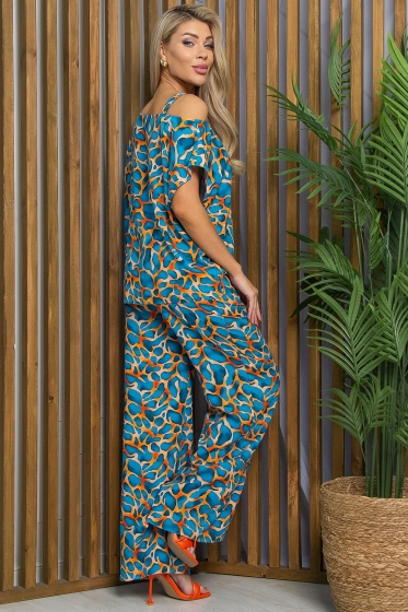 Костюм Асвари (голубо-оранжевый) К13457-5М