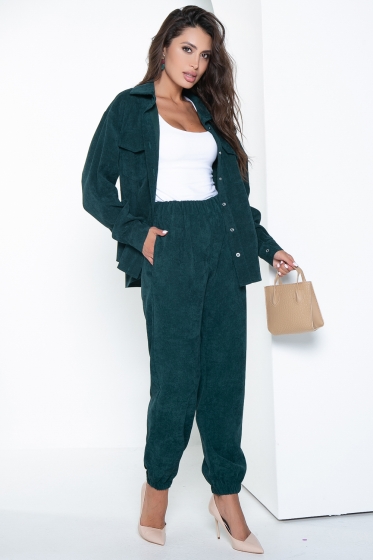 Костюм "На пульсе моды" (изумруд) К2585