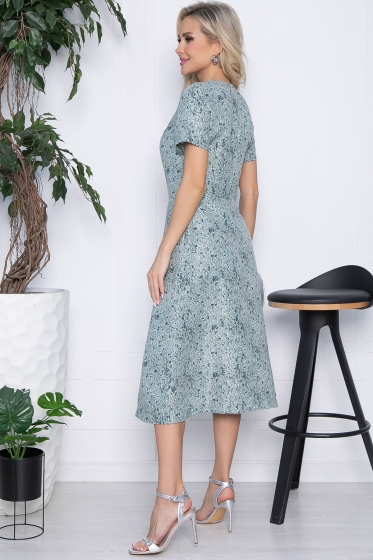 Платье Кокетливая (зеленое) П10374