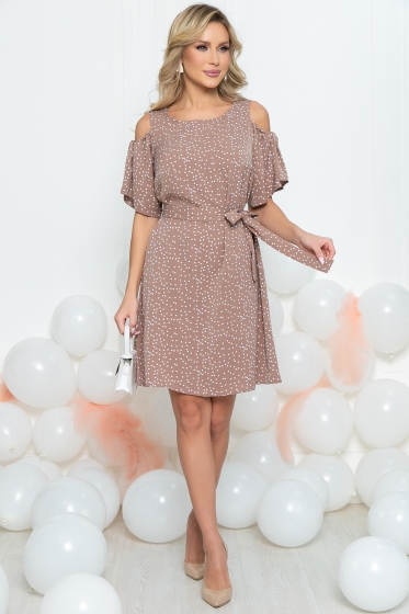 Платье Марианна (коричневое) П10562