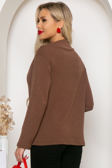 Джемпер "Аланис" (шоколад) Б4114 Джемпер "Аланис" (шоколад) Б4114
