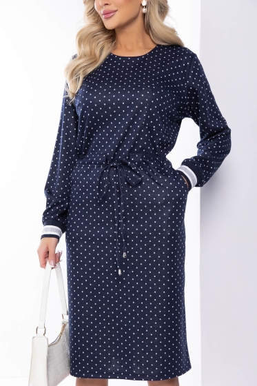 Платье "Верона" (темно-синее) П8158