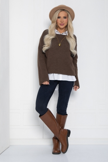 Джемпер Евангелина (ореховый) Б12606-5