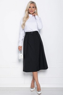 Юбка миди Всегда на отлично (черная) Ю14723-2М Юбка миди Всегда на отлично (черная) Ю14723-2М