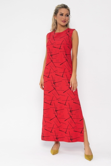 Платье Дария (красное) П13479-1М