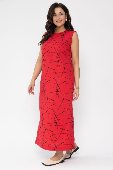 Платье Дария (красное) П13479-1М